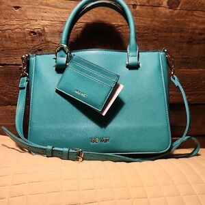 Nine West Summer Green Satchel/Crossbody